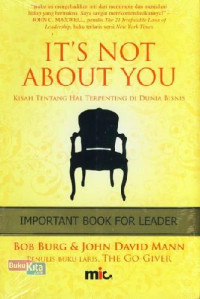 Image of It's Not About You